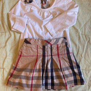 Burberry Toddler Skirt and Top, 2T